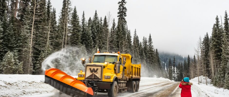 Snow plow mounts for trucks